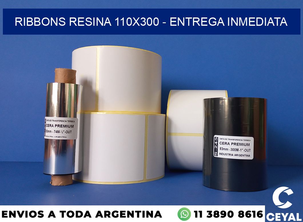 Ribbons resina 110×300 – Entrega inmediata