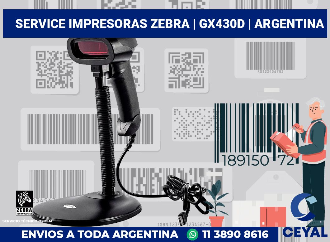 Service impresoras Zebra | GX430d | Argentina
