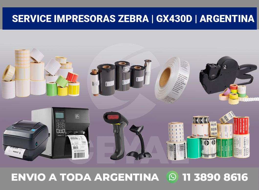 Service impresoras Zebra | GX430d | Argentina