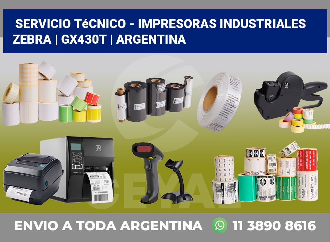 Servicio técnico - impresoras industriales Zebra | GX430t | Argentina