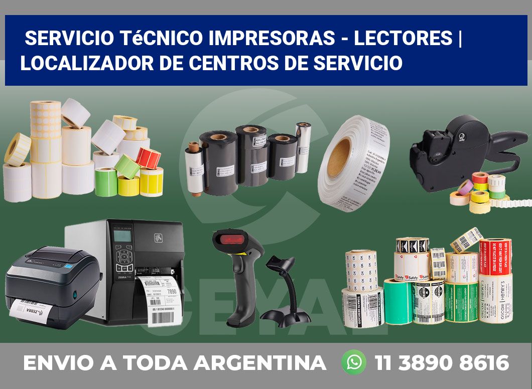 Servicio técnico impresoras – lectores | Localizador de centros de servicio