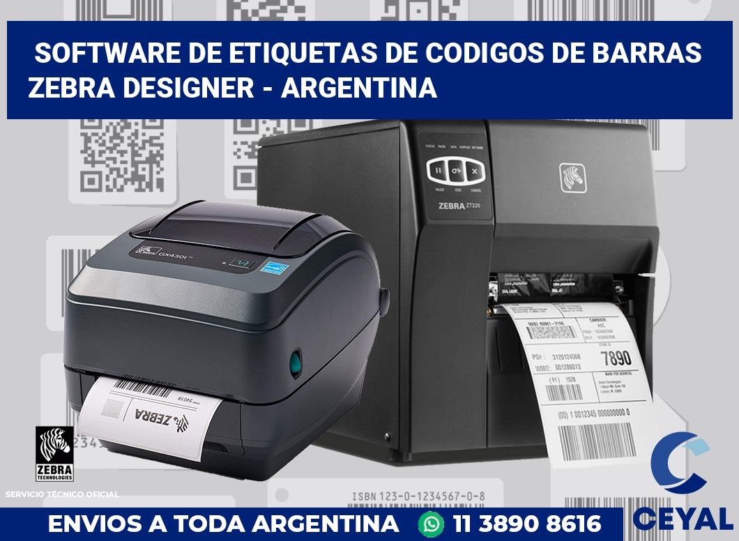 Software de etiquetas de codigos de barras Zebra Designer - Argentina