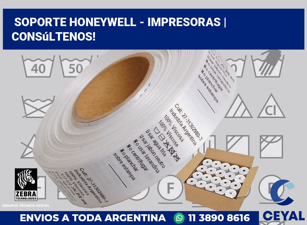 Soporte Honeywell - impresoras | Consúltenos!