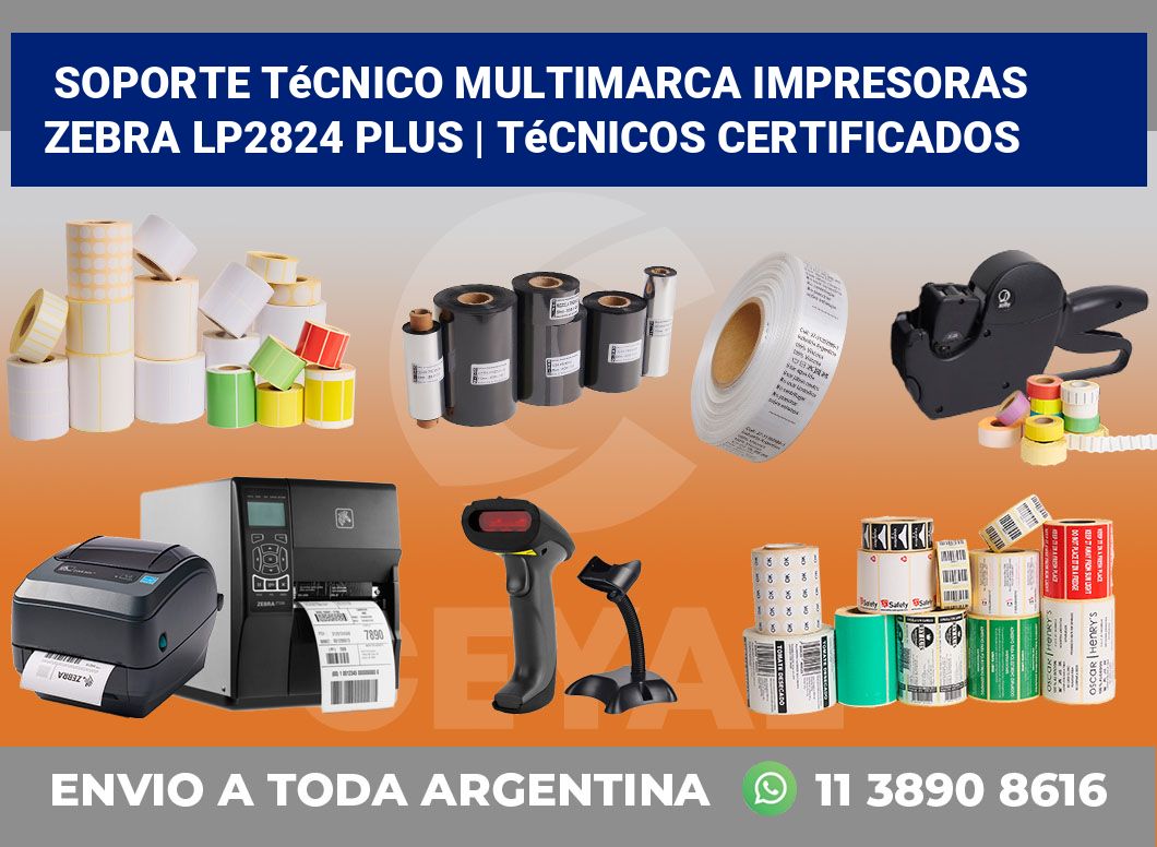 Soporte técnico multimarca impresoras Zebra LP2824 Plus | Técnicos certificados