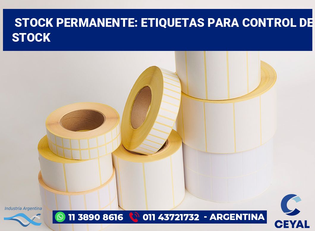 Stock Permanente: Etiquetas para Control de Stock