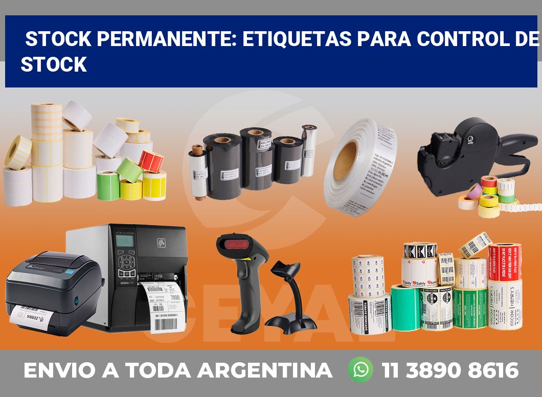 Stock Permanente: Etiquetas para Control de Stock