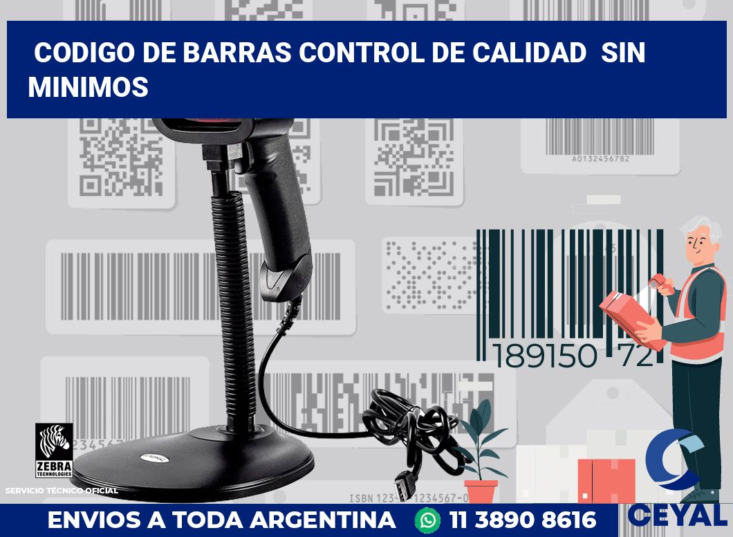 codigo de barras control de calidad  sin minimos
