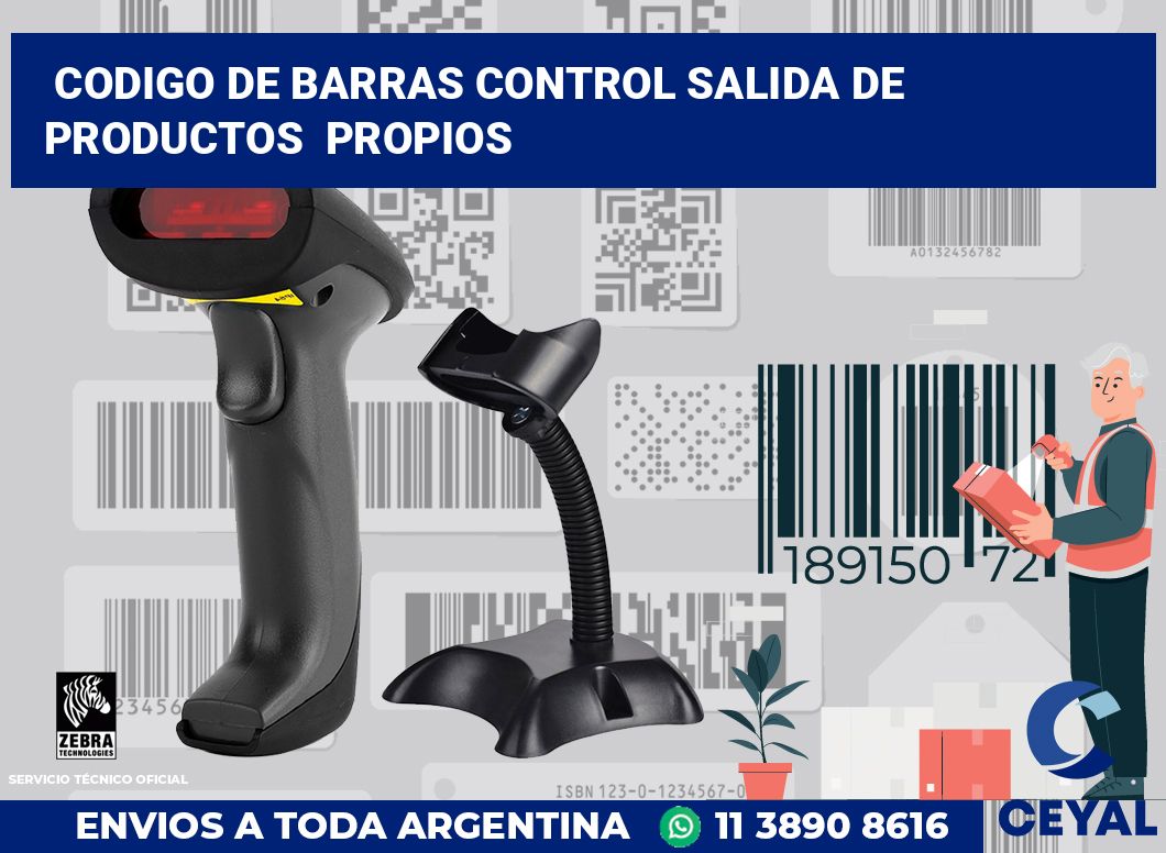 codigo de barras control salida de productos  propios