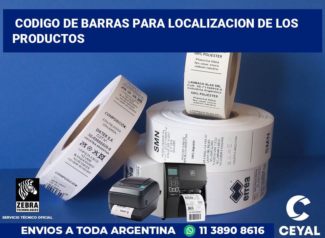 codigo de barras para localizacion de los productos