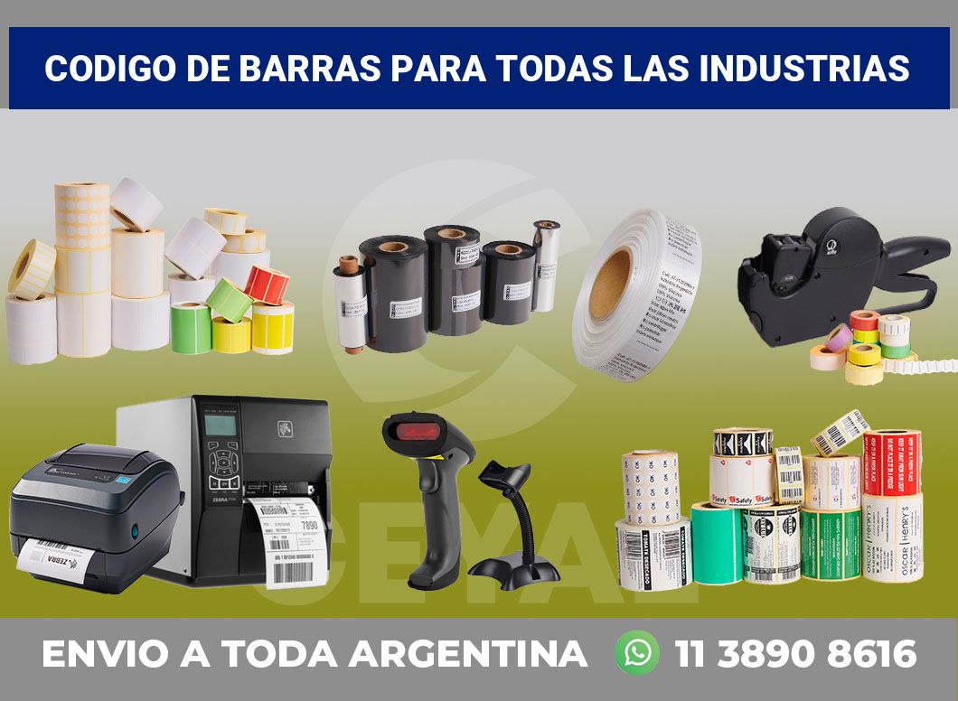 codigo de barras para todas las industrias