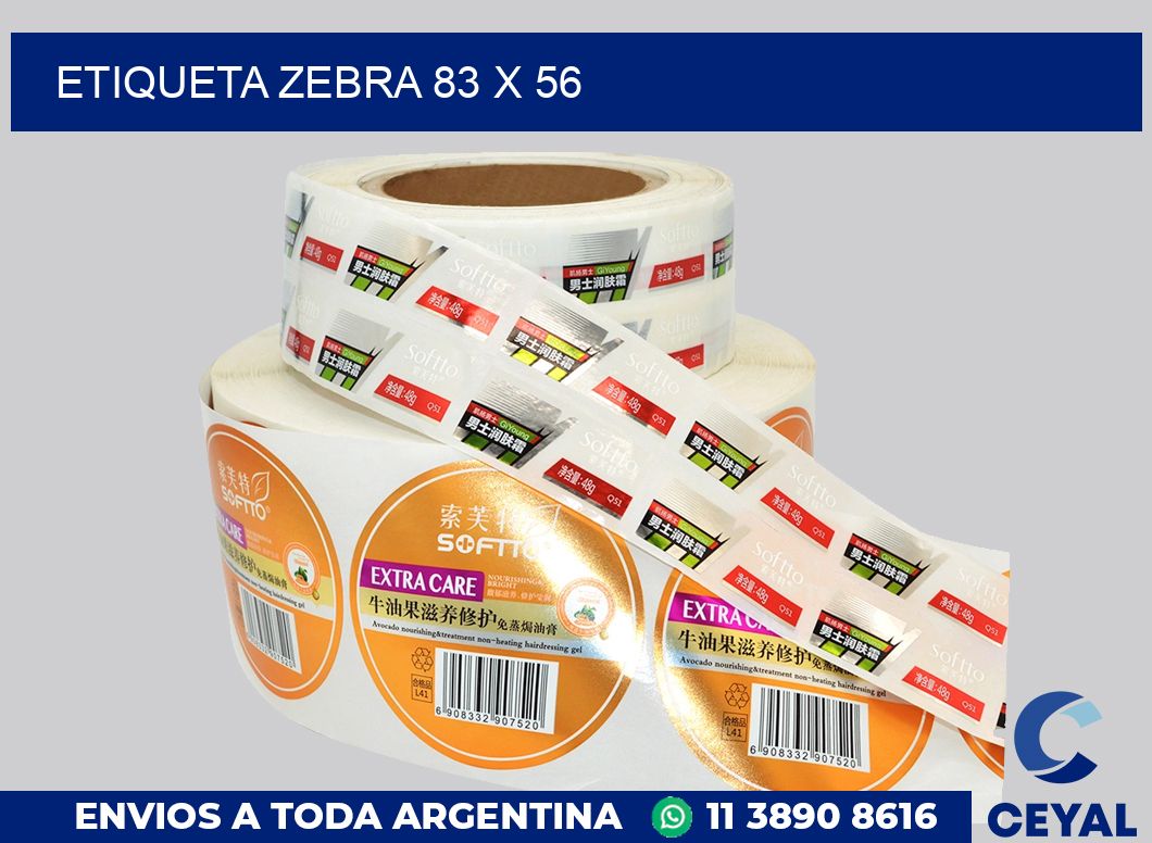 etiqueta zebra 83 x 56
