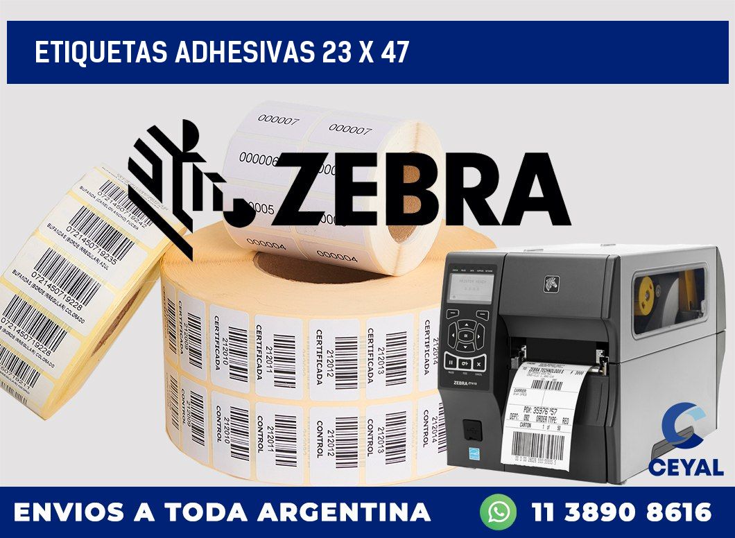 etiquetas adhesivas 23 x 47