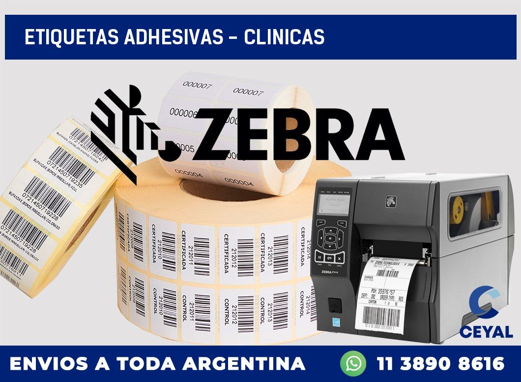 etiquetas adhesivas - clinicas