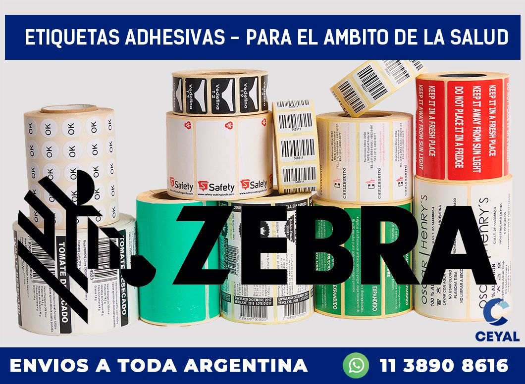 etiquetas adhesivas - para el ambito de la salud