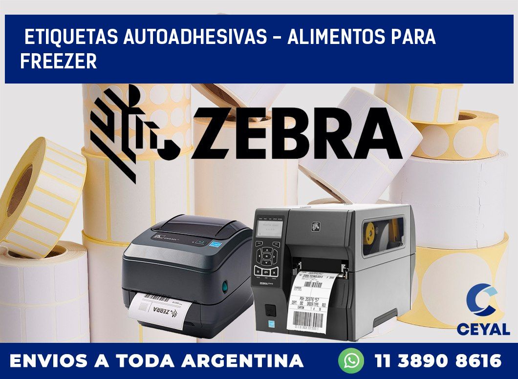 etiquetas autoadhesivas – alimentos para freezer