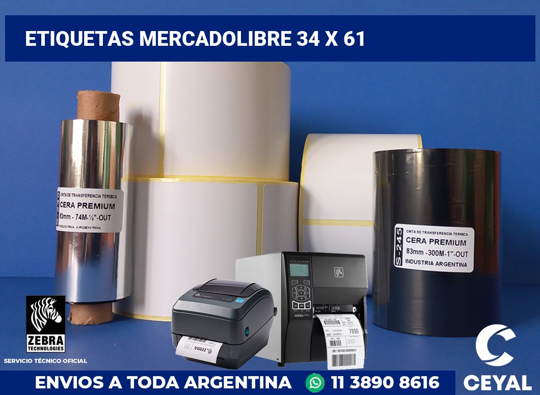 etiquetas mercadolibre 34 x 61