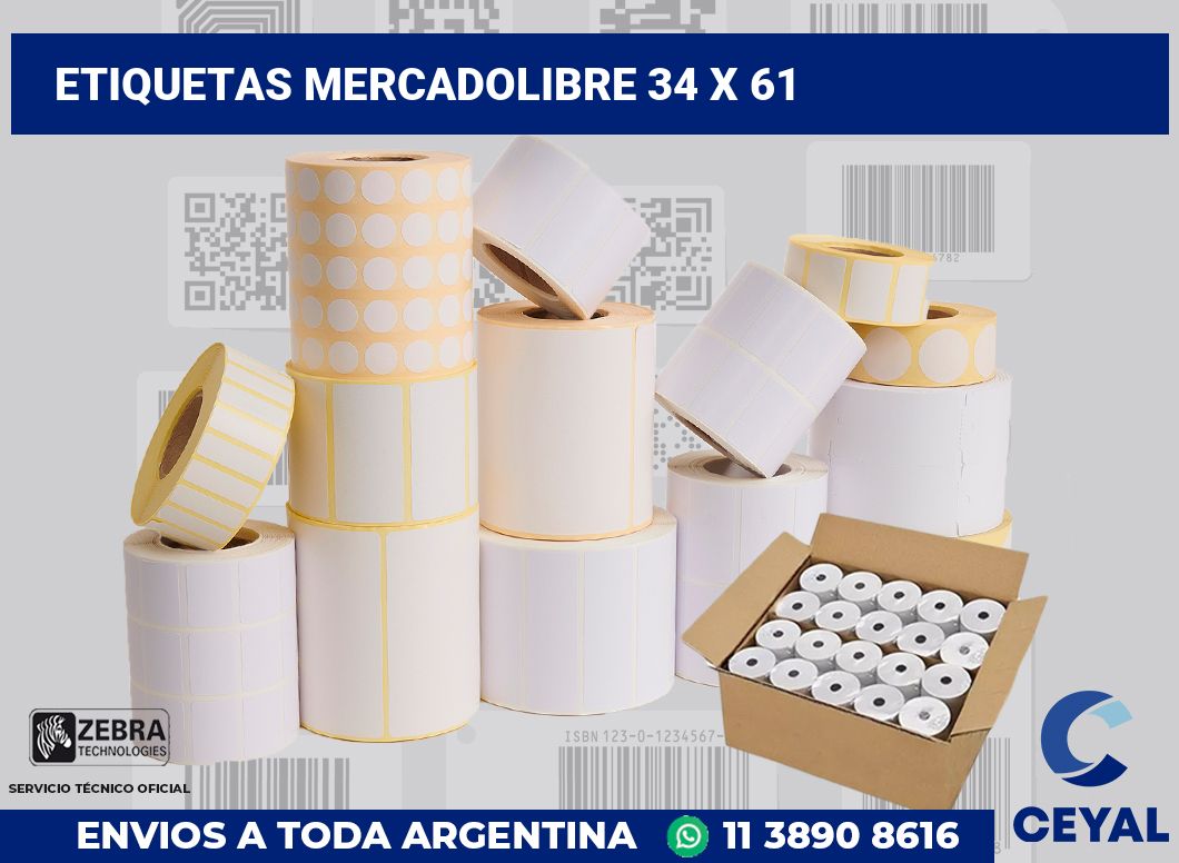 etiquetas mercadolibre 34 x 61
