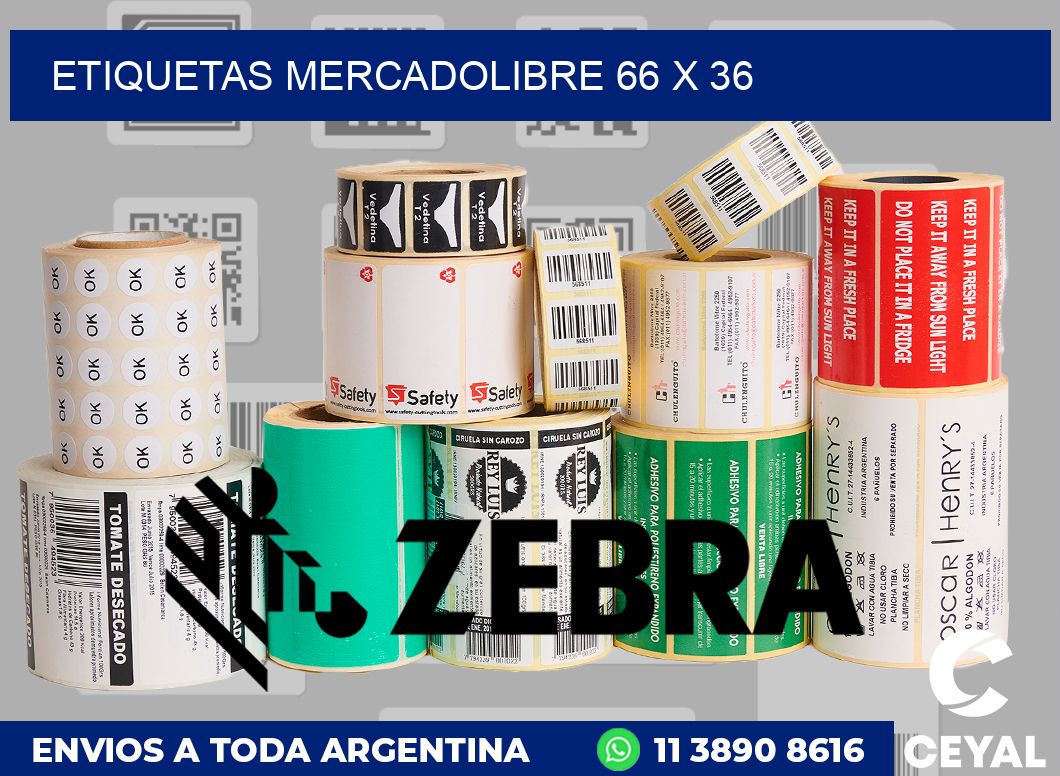 etiquetas mercadolibre 66 x 36