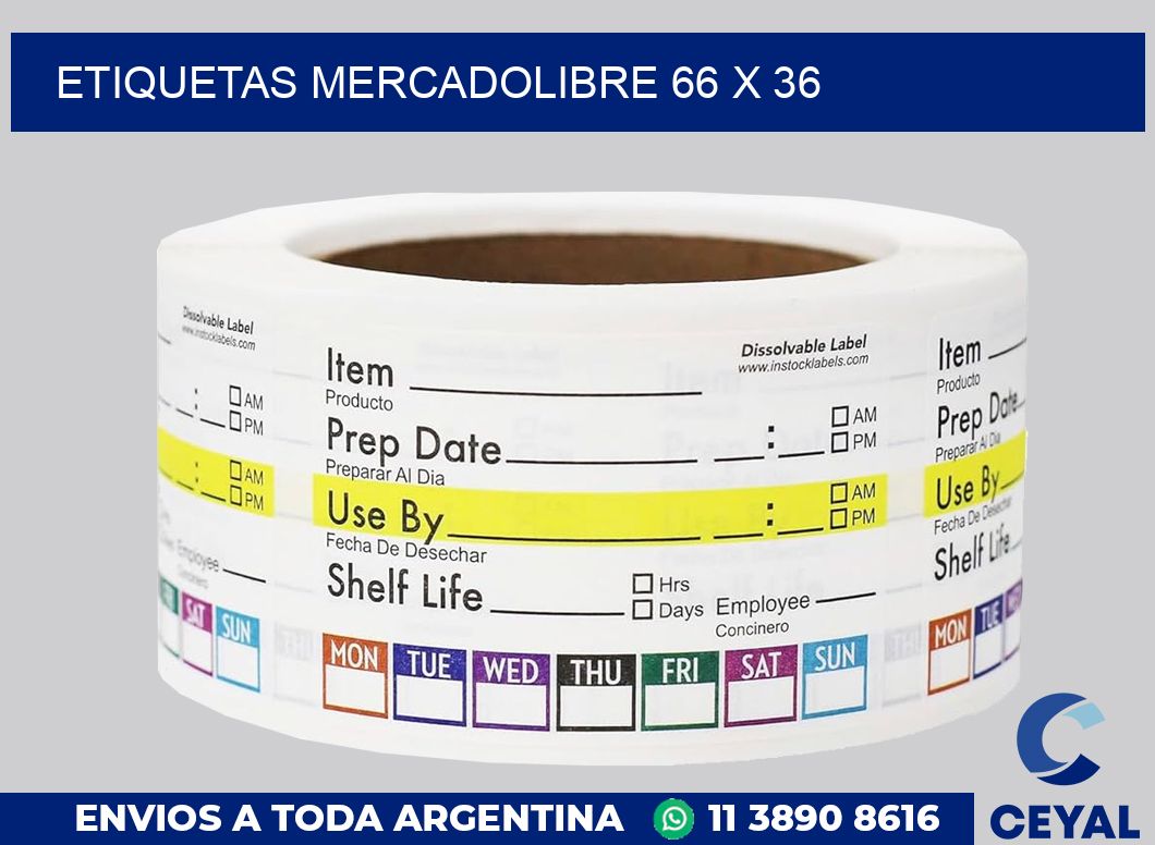 etiquetas mercadolibre 66 x 36