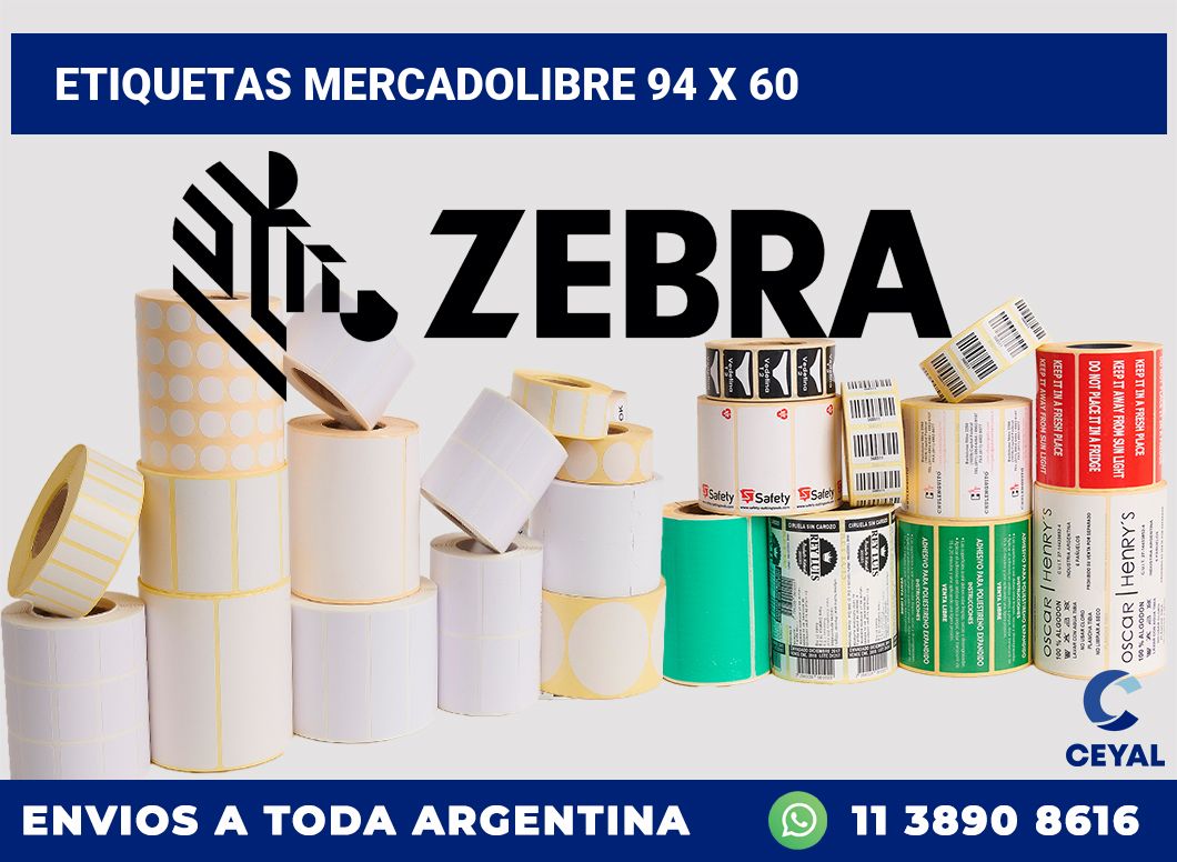 etiquetas mercadolibre 94 x 60