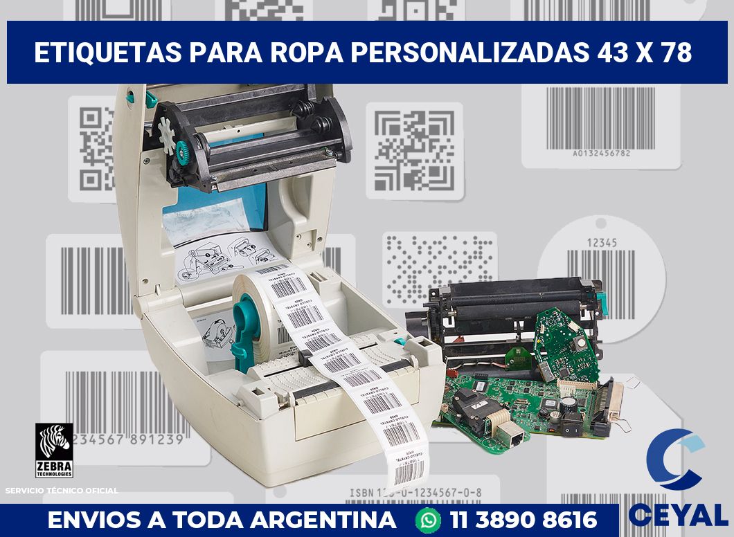 etiquetas para ropa personalizadas 43 x 78