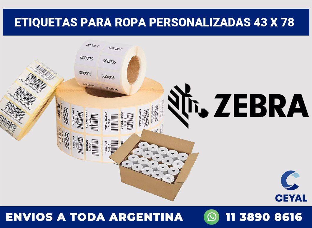 etiquetas para ropa personalizadas 43 x 78