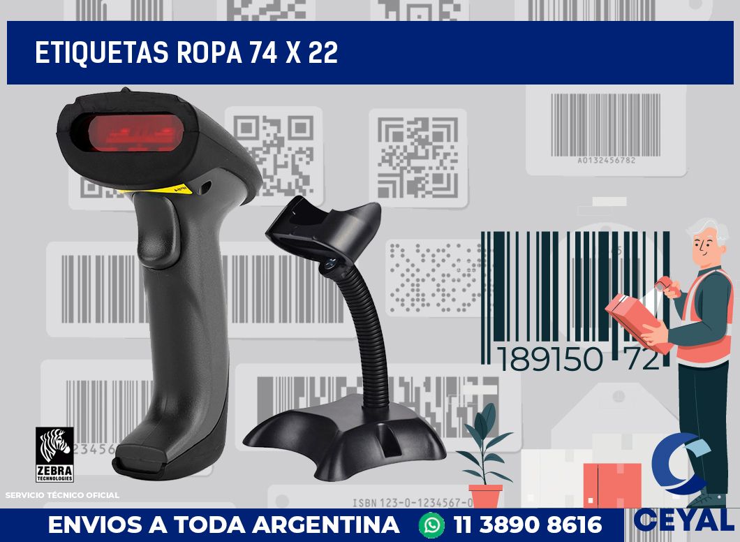 etiquetas ropa 74 x 22