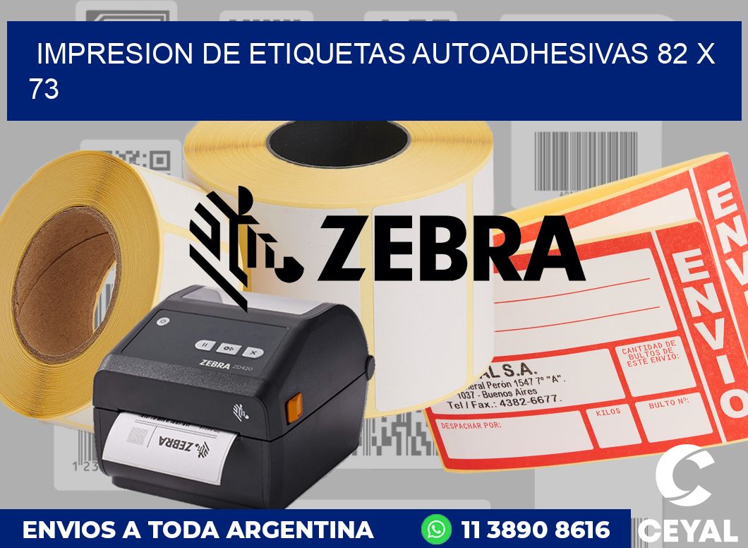 impresion de etiquetas autoadhesivas 82 x 73