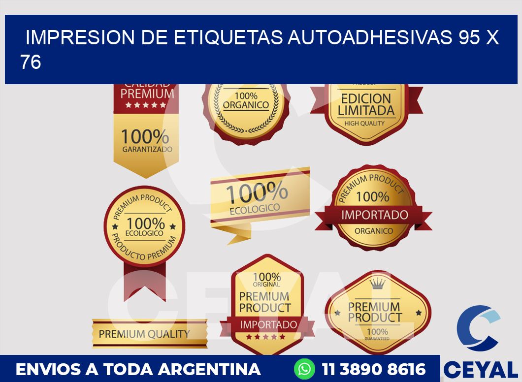 impresion de etiquetas autoadhesivas 95 x 76