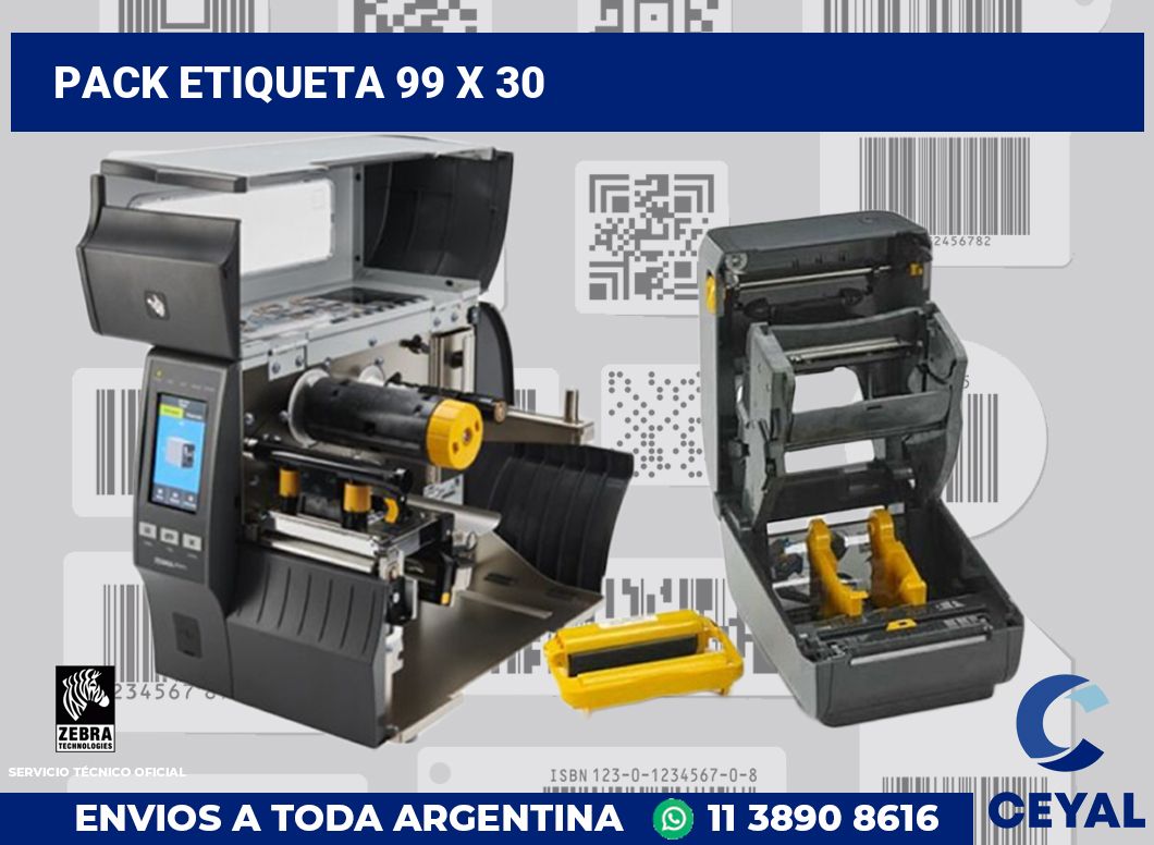 pack etiqueta 99 x 30