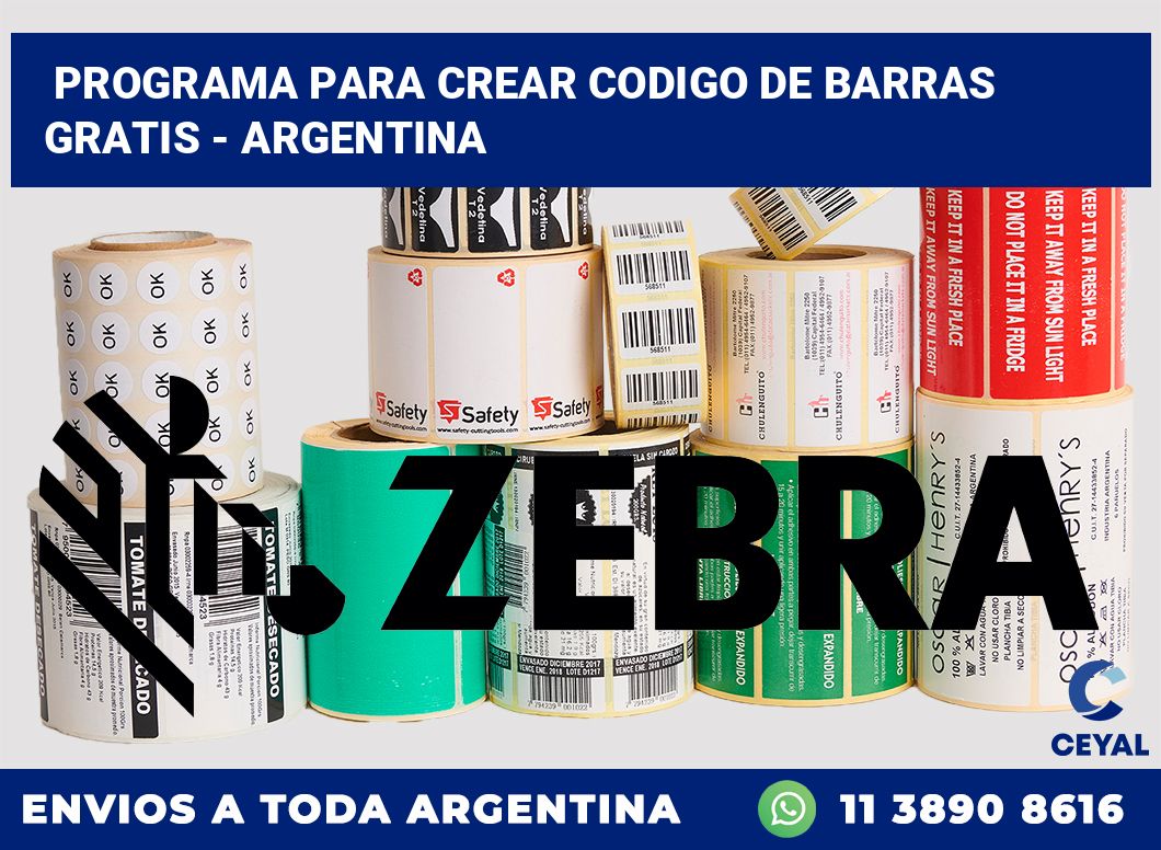 programa para crear codigo de barras gratis – Argentina