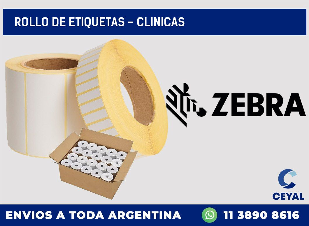rollo de etiquetas – clinicas