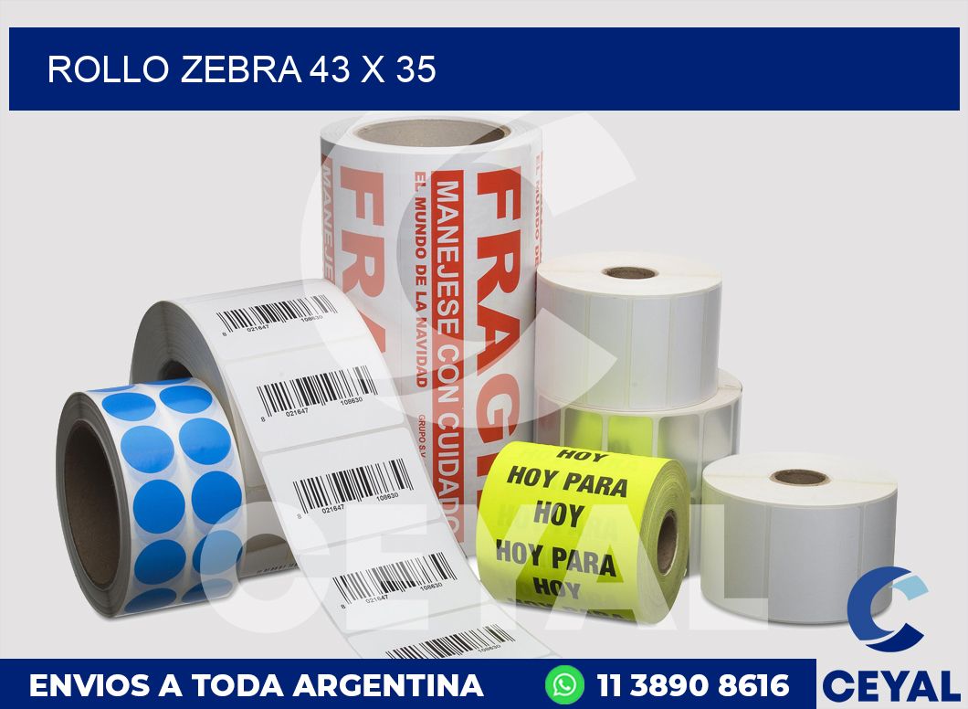 rollo zebra 43 x 35