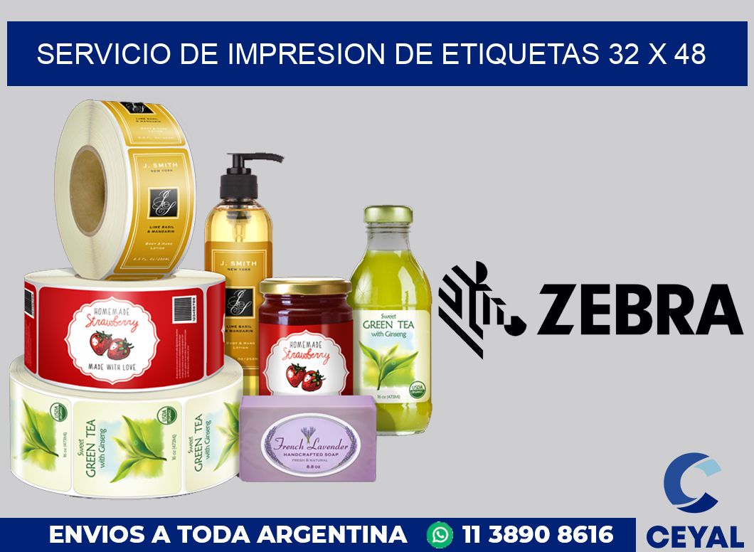servicio de impresion de etiquetas 32 x 48