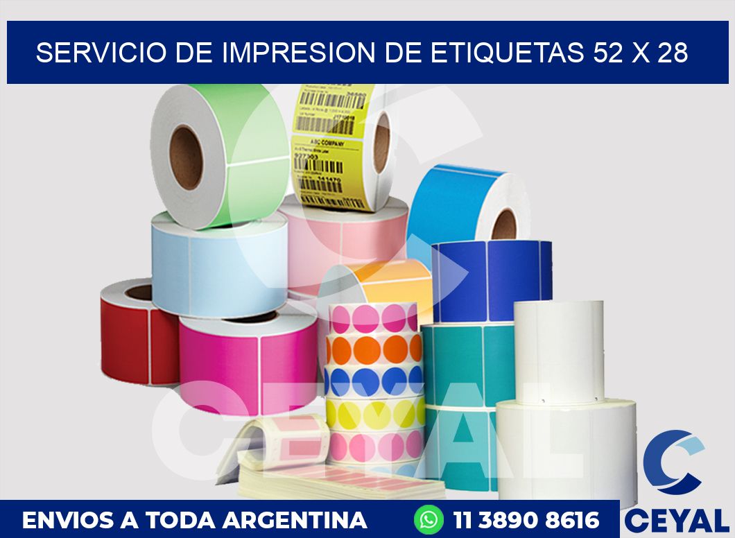 servicio de impresion de etiquetas 52 x 28