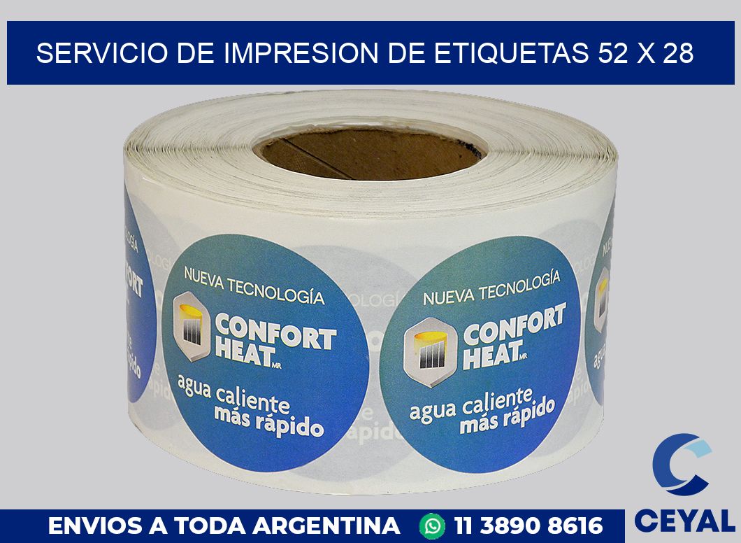 servicio de impresion de etiquetas 52 x 28