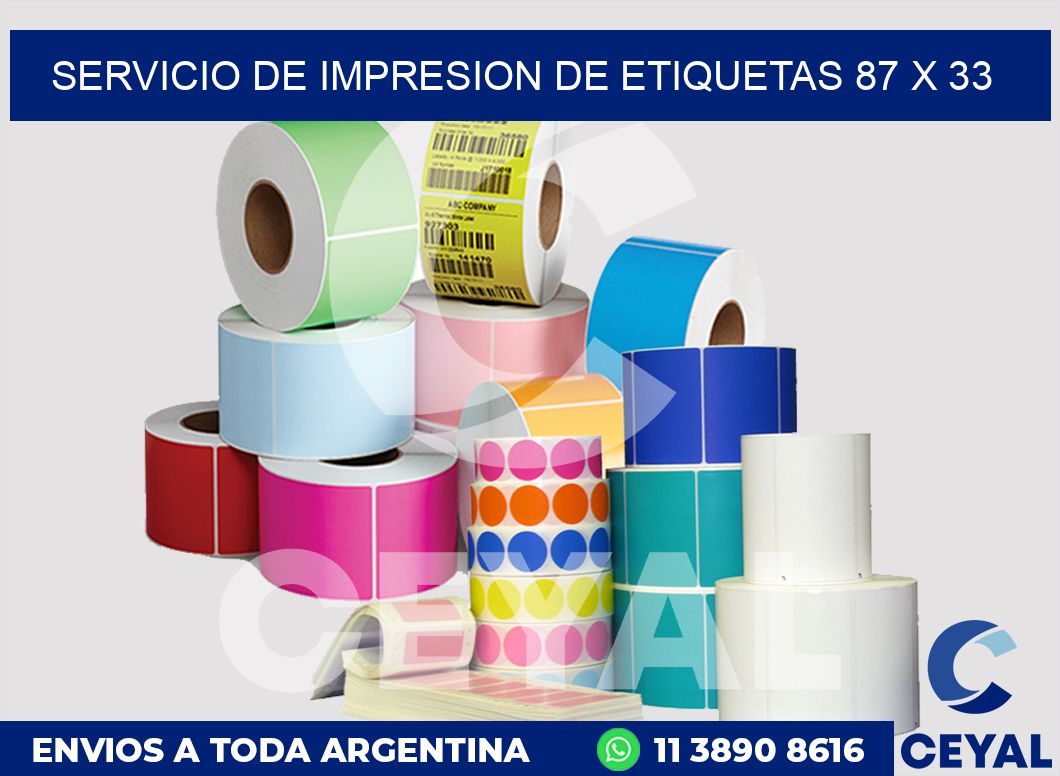 servicio de impresion de etiquetas 87 x 33