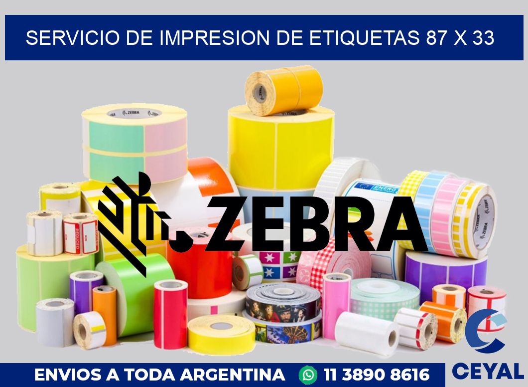 servicio de impresion de etiquetas 87 x 33