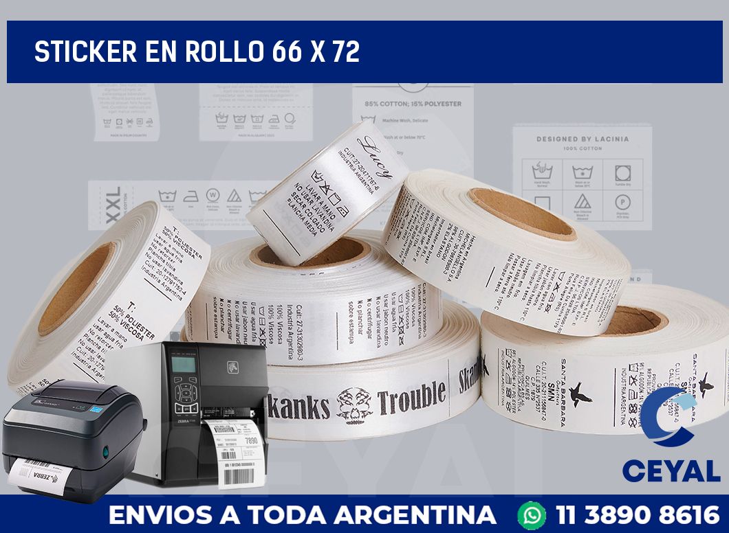 sticker en rollo 66 x 72