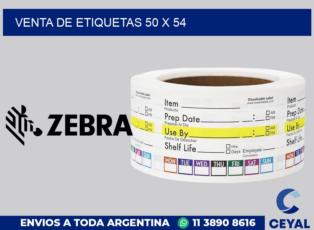 venta de etiquetas 50 x 54