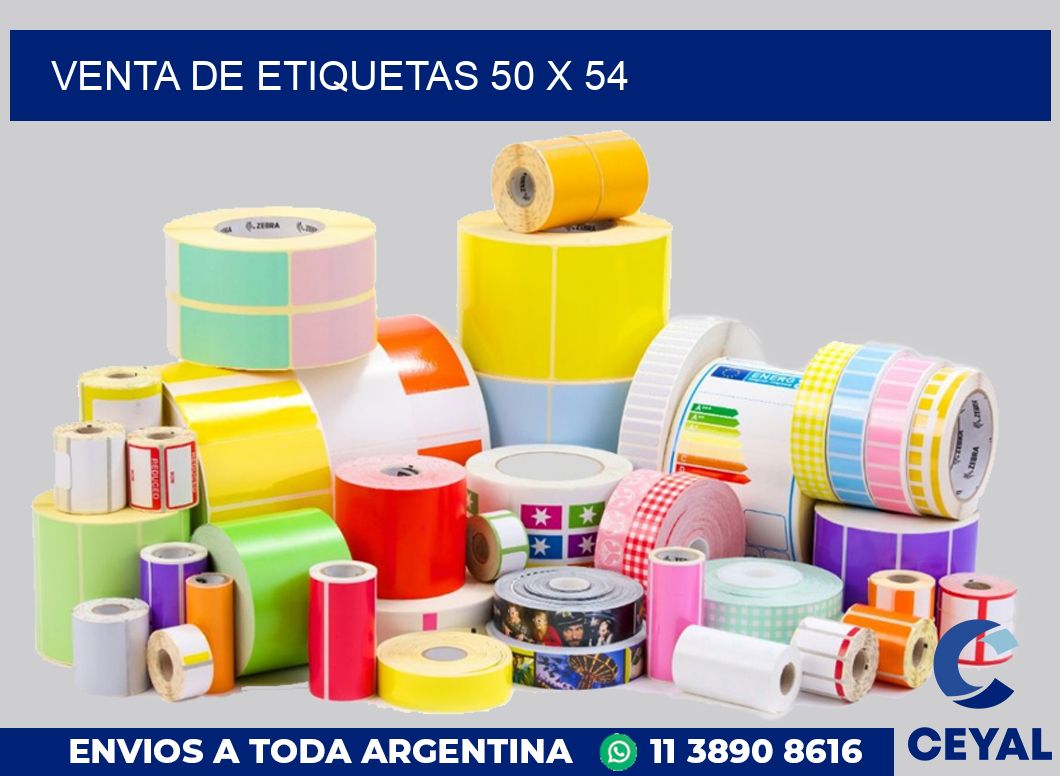 venta de etiquetas 50 x 54