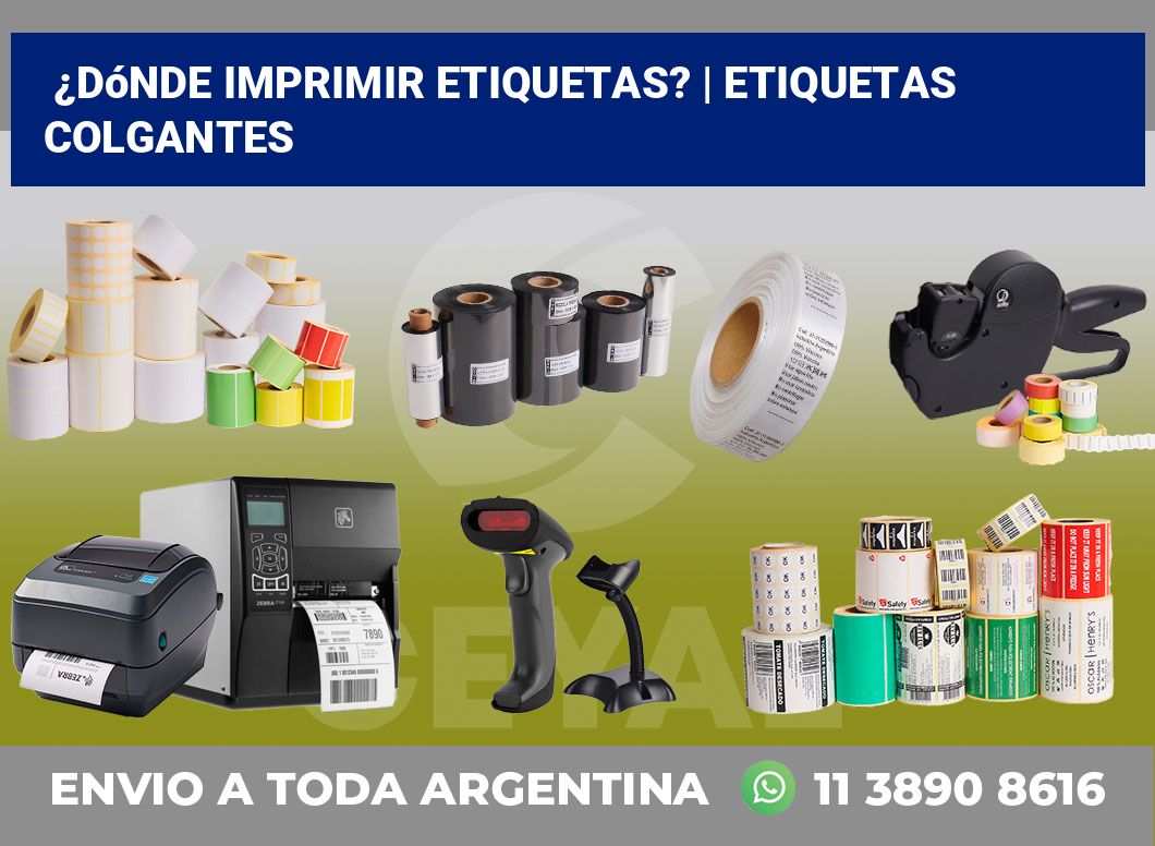 ¿Dónde imprimir etiquetas? | etiquetas colgantes