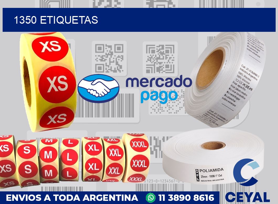1350 etiquetas