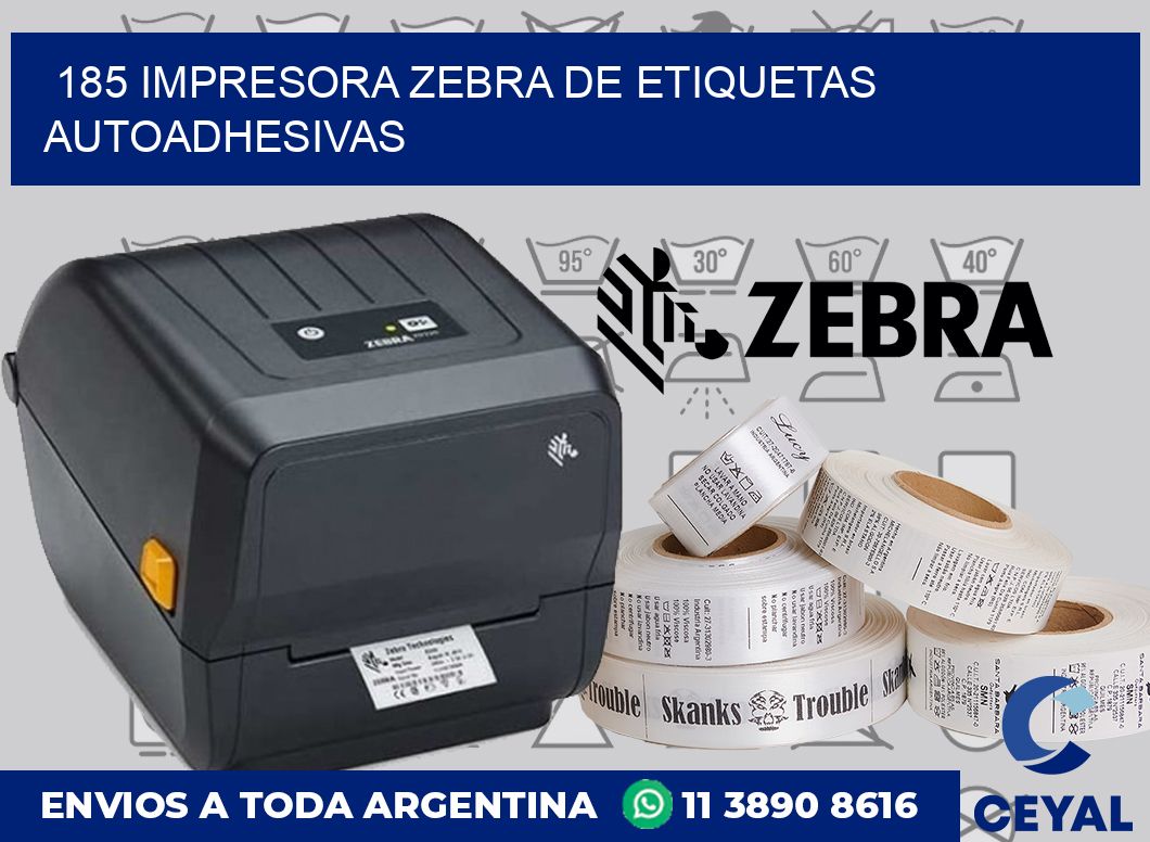 185 Impresora Zebra de etiquetas autoadhesivas