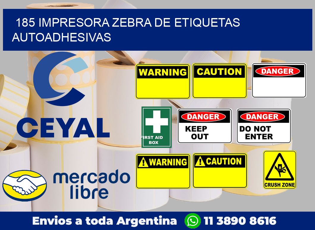 185 Impresora Zebra de etiquetas autoadhesivas