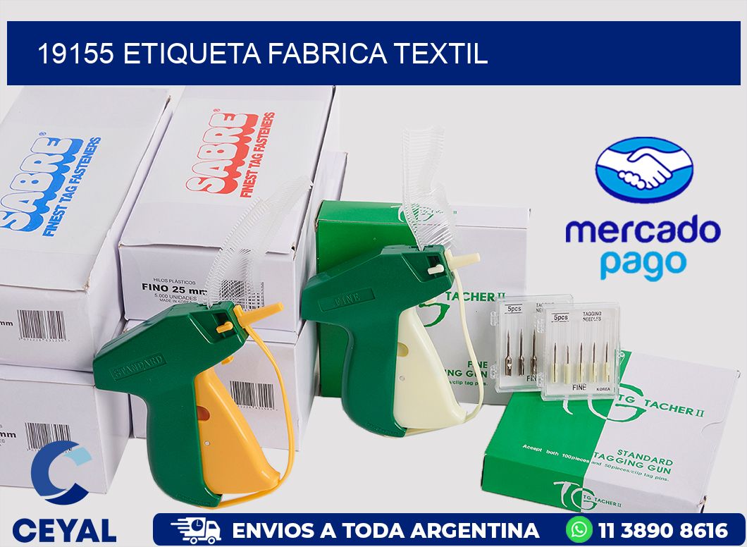 19155 etiqueta fabrica textil