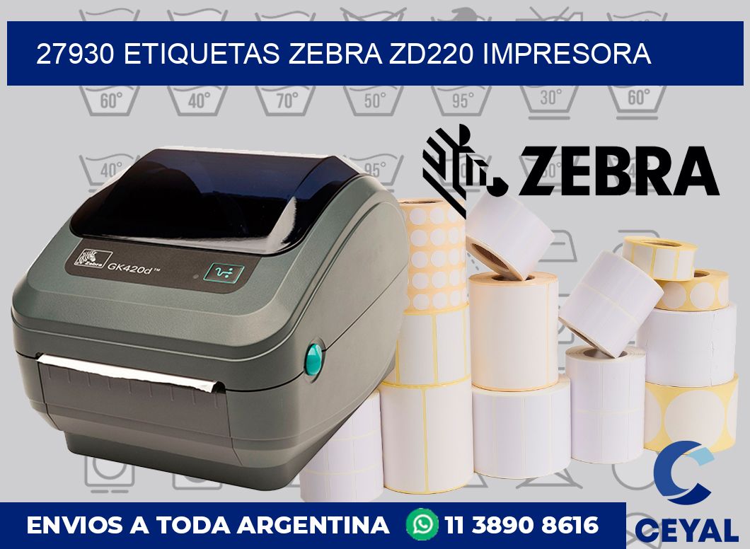 27930 etiquetas Zebra zd220 impresora