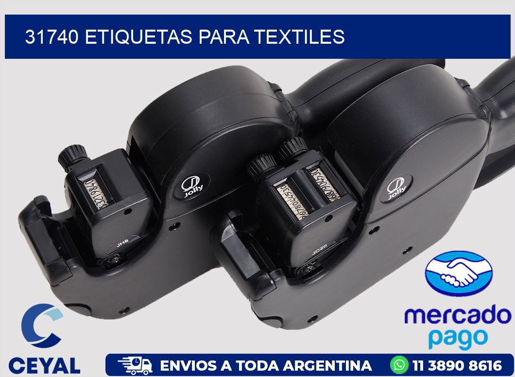 31740 etiquetas para textiles