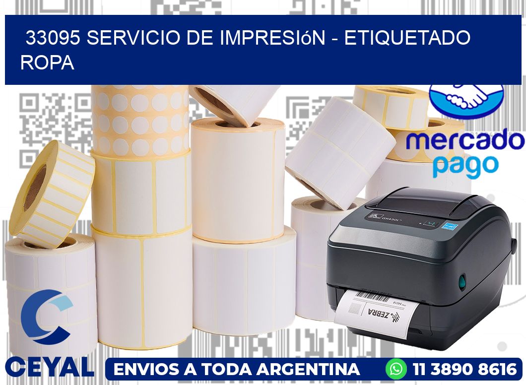 33095 Servicio de impresión – Etiquetado ropa