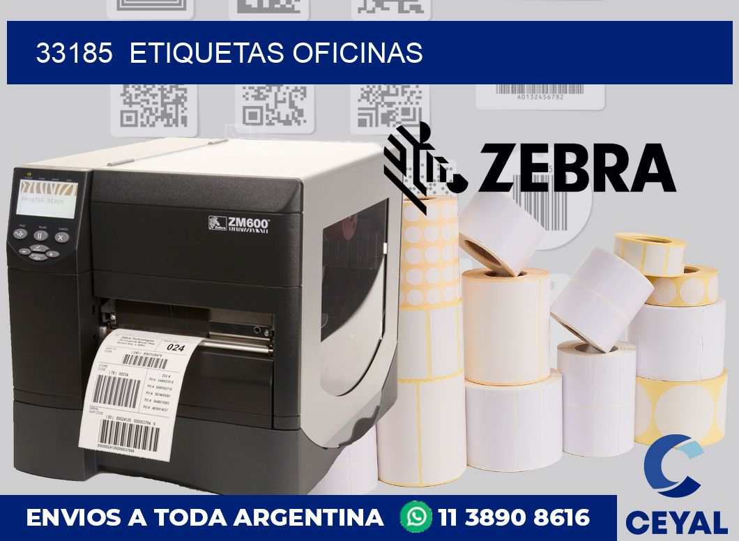 33185  Etiquetas oficinas